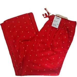 Sonoma Christmas‎ Pajama Pants Womens XL Red Holiday Winter Warm Sleepwear NEW